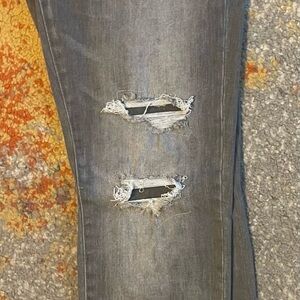 Brand New!!! Aero Men’s Grey Distressed Skinny Jeans